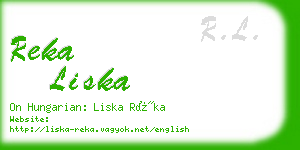 reka liska business card